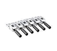 Juego de 6 sillines de metal con doble bloqueo para guitarra, puente de trémolo y kit de tornillos para trémolo, puente, trémolo, puente, trémolo, puente, sillines de guitarra