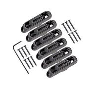 Juego de 6 sillines individuales de puente individual con tornillos y llaves para 6 cuerdas, guitarras eléctricas, bajos, piezas individuales de puente, cordal