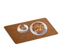 Juego de 6 subplatos de cuero para mesa de cocina, utensilios de cocina resistentes al calor | Protector de mesa para utensilios de casa, para animadores de casa, fiesta, vacaciones, café, terraza