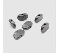 Juego de 6 tapas de afinación de guitarra, afinadores de cabeza de máquina, juego de botones de afinador (6 unidades, negro)