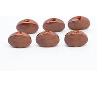 Juego de 6 tapas de afinación de guitarra, afinadores de cabeza de máquina, juego de botones de afinador (6 piezas, marrón)