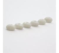 Juego de 6 tapas de afinación de guitarra para afinación de máquina, juego de botones de afinador (6 piezas de perlas blancas)