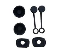 Juego de 6 tapones de silicona a prueba de derrames para taza, tapa de pajita, derrames cuadrados, fugas redondas, tapón de silicona antipolvo