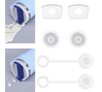 Juego de 6 tapones de silicona a prueba de fugas para Stanley Cup 1.0 40oz/30oz accesorios para vasos, incluye 2 tapas de pajita, 2 tapones cuadrados y 2 tapones redondos (adecuado para 1.0)