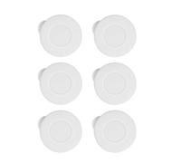 Juego de 6 tapones de silicona de repuesto con textura para botellas de leche que garantizan a prueba de fugas y frescura, accesorios para bebidas en el hogar