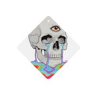 Juego de 6 tarjetas ambientadoras de alta calidad para coche, fragancia de larga duración con cuerda para colgar, para armario, baño y oficina, aroma a lavanda (diseño impreso en 2 caras)