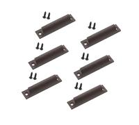 Juego de 6 tiradores de aluminio para cajones de 3 pulgadas de centro a centro, fáciles de usar, para cajones de cocina y baño, manijas moderas