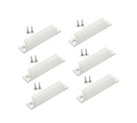 Juego de 6 tiradores de aluminio para cajones de 3 pulgadas de centro a centro, fáciles de usar, para cajones de cocina y baño, manijas moderas