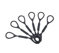 Juego de 6 topes deslizantes de silicona para trompeta de Yamaha, Bach, Conn, King, accesorio de trompeta (negro)