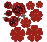 Juego de 6 troqueles met licos 3D con forma de rosa para boda, hojas y flores, plantillas de corte para lbumes de recortes, papel decorativo en