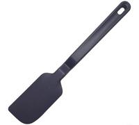 Juego de 6 utensilios de cocina de silicona con mango de manivela, diseño de espátula de agitación, cepillo para sartenes antiadherentes, apto para lavavajillas, color negro, para cocinar y hornear