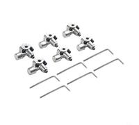 Juego de 6 válvulas de grifo de perforación BPV-31 para modernización R12 a R134A, válvula de grifo de línea de CA de latón para reparación de tuberías de 1/4 5/16 3/8 pulgadas