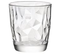 Juego de 6 vasos Bormioli Rocco Diamond (vasos de 305 ml de color claro, aptos para lavavajillas, vasos de cóctel/agua)