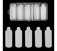 Juego de 60 adhesivos de silicona 3D para extensión de formas dobles de construcción rápida