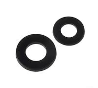 Juego de 60 arandelas de bisagra de puerta de plástico para reducción de ruido de puerta interior y ajuste de altura, anillos de montaje blancos de 0,5 mm y cuñas espaciadoras de 1,2 mm para reducir