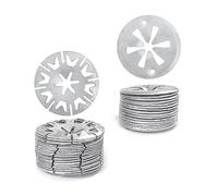 Juego de 60 Arandelas de Metal, Arandela de Bloqueo y Clip de Acero Inoxidable para Fijar el Escudo Térmico Debajo del Capó