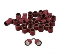 Juego de 60 bandas de lijado de grano 150 con 2 mandriles de goma para grabado, pulido y molienda en diversos sustratos