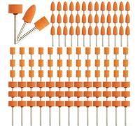 Juego de 60 brocas de lijado para herramientas giratorias, piedras de molienda de corindón con vástago de 18 para diversas necesidades de pulido (90 piezas)