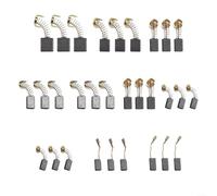 Juego de 60 cepillos de carbono con 10 tamaños para herramientas eléctricas, motor eléctrico, repuesto adecuado para varios motores como taladros martillos circulares y sierras de corte