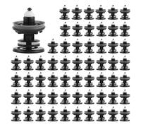 Juego de 60 Clips de Grapas Coche Paneles de Puerta,Clips de Fijación Clips Panel Puerta Coche Universales Negro Remaches Cierre de Plástico