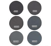 Juego de 60 discos de lijado de 150 mm con grano 400 800 1000 1200 1500 2000 para lijar y pulir varios materiales