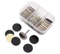 Juego de 60 limas de uñas profesionales, herramientas de manicura de doble cara con superficies de grano fino, accesorio ideal para el hogar para amigos, de spa, kits de viaje, uso en salón