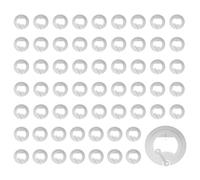 Juego de 60 pegatinas NFC Tag programables Ntag215 504 bytes de memoria NFC chip NFC 25 mm para todos los dispositivos habilitados para NFC - Más de 100.000 borrados - Distancia de detección: 10 cm