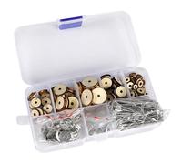 Juego de 60 piezas articuladas para muñecas, para osos de peluche y muñecas, accesorios móviles de metal y madera, figuras personalizables para manualidades