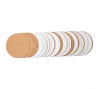 Juego de 60 posavasos de corcho antideslizantes y resistentes al calor para decoración del hogar y aplicaciones prácticas