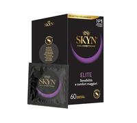Juego de 60 preservativos ultra finos y ultra suaves sin látex para hombre, tamaño estándar, diámetro 53 mm, tecnología SKYNFEEL