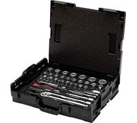 WIHA 44685 - Juego de llaves de toma, L-BOXX, 1/2'', juego de brocas, 60 pieza