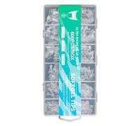 Juego de 600 puntas de gel suaves a presión, medias puntas cortas, puntas de uñas transparentes, puntas de uñas postizas para salones de uñas