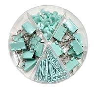 Juego de 62/116 clips de encuadernación de archivos, incluye papel, cola de milano, chinchetas para organizar archivos/documentos/y juego de chinchetas y soporte de varios tamaños para el aula