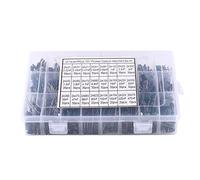 Juego de 660 condensadores de película de poliéster y papel, kit surtido de 100 V con 24 valores desde 0,22 nF hasta 470 nF, surtido compacto de condensadores electrónicos para