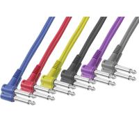 Juego de 6x Cables Jack 6.5mm Macho - Jack 6.5mm Macho OFC Mono (50cm) - POWER DYNAMICS CONNEX