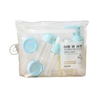 Juego de 7/9 botellas de cosméticos de viaje, botellas pequeñas vacías para champú, loción y acondicionamiento