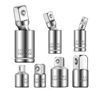Juego de 7 adaptadores de trinquete pequeños para una conexión suave de adaptadores de trinquete de 0.5 3/8 1/4 pulgadas