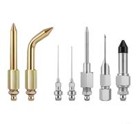 Juego de 7 agujas aplicadoras de grasa, kit de ajuste manual de grasa de cobre para lubricación automotriz, oro 6-8,6 cm