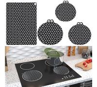 Juego de 7 Alfombrilla para Placa de Inducción Protector Vitroceramica Induccion de Silicona Tapete vitroceramica induccion Reutilizable para protección de encimeras y placas de inducción