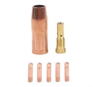 Juego de 7 boquillas de latón para soplete de soldadura MIG, compatible con Century FC90/80GL, Easy Weld, Ti Easy Flux 125, boquillas de 0,6 a 1,2 mm (1,0 mm)
