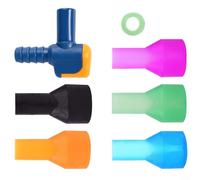 Juego de 7 boquillas de tubo de válvula de mordida con interruptor ONOff para vejiga de hidratación, fácil control de flujo para senderismo, camping, ciclismo