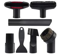 Juego de 7 boquillas para aspiradora, adaptador de 32 - 35 mm, cepillo de boquilla de suelo, accesorios de aspiradora, juego de limpieza, cepillos, boquilla, boquilla para juntas, cepillo para muebles