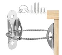 Juego de 7 correas antivuelco para muebles, kit de anclajes de pared de seguridad para proteger a bebés y niños, mascotas, antidesprendimiento, estantería segura, armario, aparador