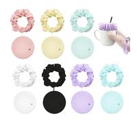 Juego de 7 Cubre Vasos Antidroga de Poliéster con Coleteros Elásticos - Protectores de Copas con Agujero para Pajita, A Prueba de Polvo y Virus, para Fiestas, Bares, Playa, 7 Colores Vibrantes