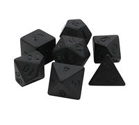 Juego de 7 dados acrílicos multifacéticos, varias formas, poliedral, juego digital, para club/fiesta/accesorios de juegos familiares