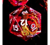 Juego de 7 dados de resina de El Señor del Anillo DND con borde afilado, poliédricos, para Dungeons and Dragons, RPG, MTG, juegos de rol, D20, D12, D10, D8, D6, D4, D%