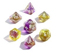 Juego de 7 dados DND para mazmorras y dragones | Dados para MTG, juego de RPG, juegos de rol, juegos de mesa, D&D, D20, D12, D10, D8, D6, D4