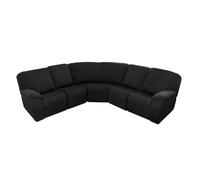 Juego de 7 fundas para sofá reclinable seccional en forma de L, fundas de sofá reclinable con protector de muebles, color A