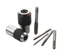 Juego de 7 herramientas de extracción ajustables para grifos, escariadores y extractores de tornillos, se adapta a llaves cuadradas de 3/8 pulgadas, abrazaderas, para grifos M12 (3-12 mm), compacto