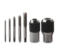 Juego de 7 herramientas de extracción ajustables para grifos, escariadores y extractores de tornillos - Se adapta a llaves cuadradas de 3/8 pulgadas, abrazaderas - para M12 (3-12 mm) T